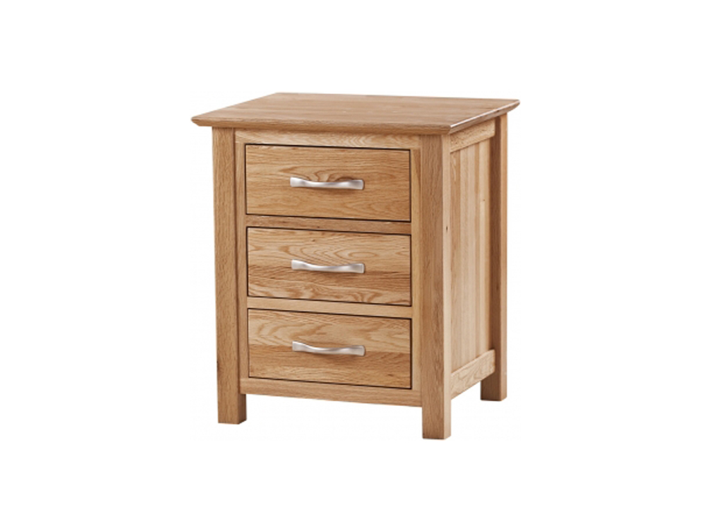 MOR 3 DRAWER BEDSIDE