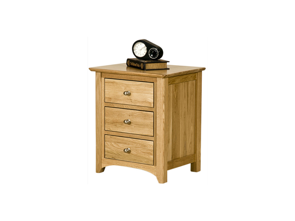 TE 3 Drawer Bedside